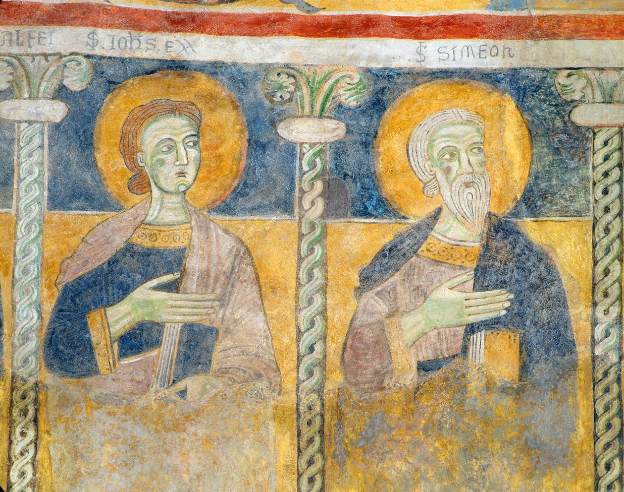 Detail von St. Johannes dem Evangelisten und St. Simon von Italian School