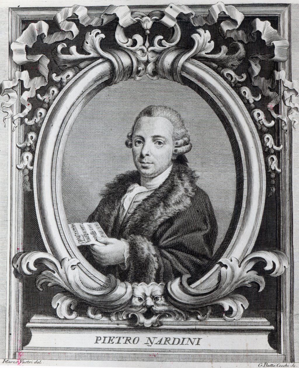 Pietro Nardini, graviert von G. Batta Cechi von Italian School
