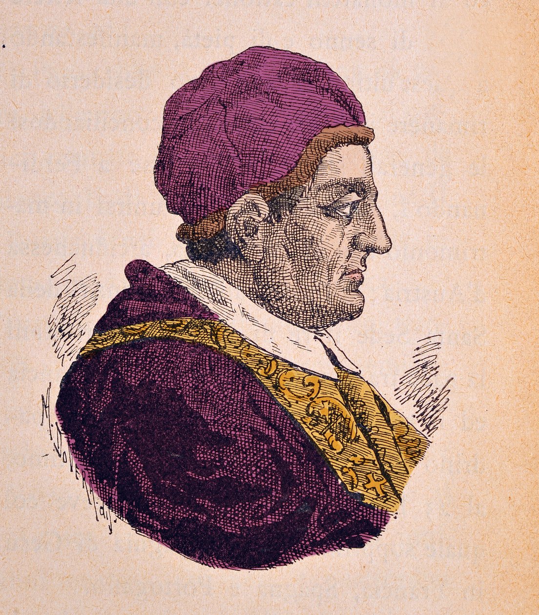 Porträt von Papst Clemens XIV. (1769-1774), 1898 von Italian School