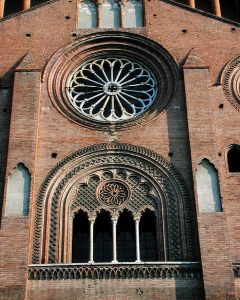 Südliches Rosettenfenster von Italian School