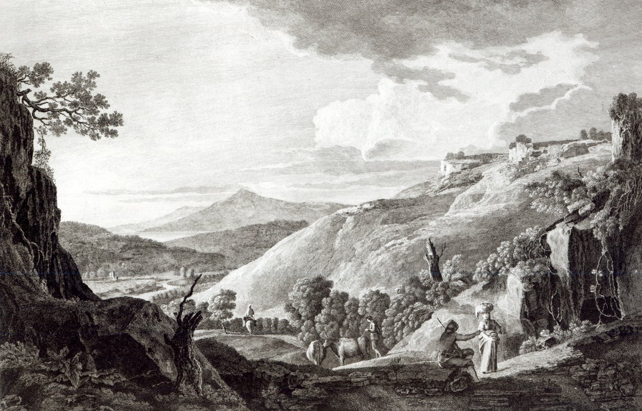 Ansicht von Tarquinia und Corneto von Italian School