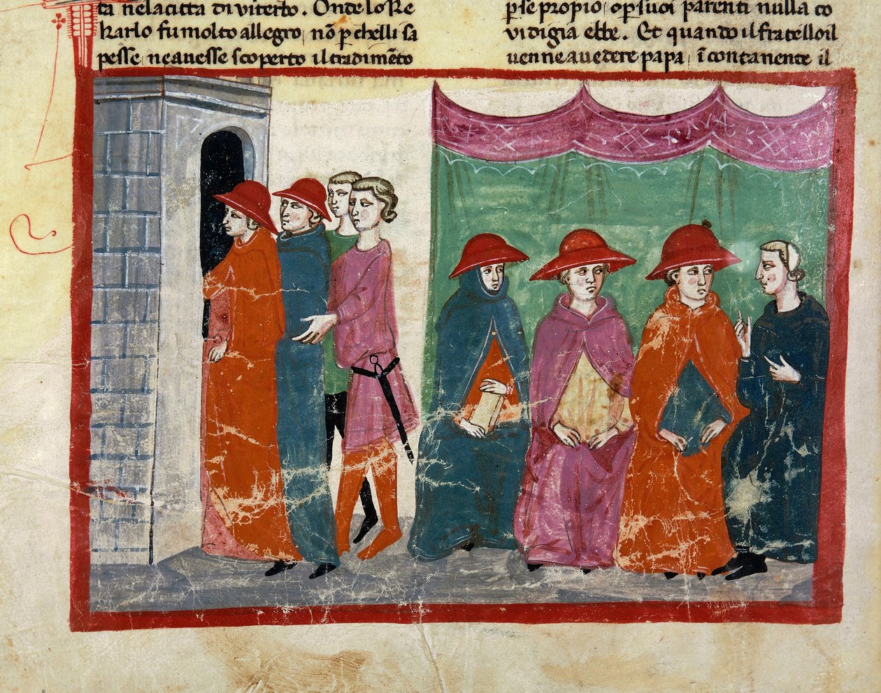 Konklave von Viterbo von Italian School
