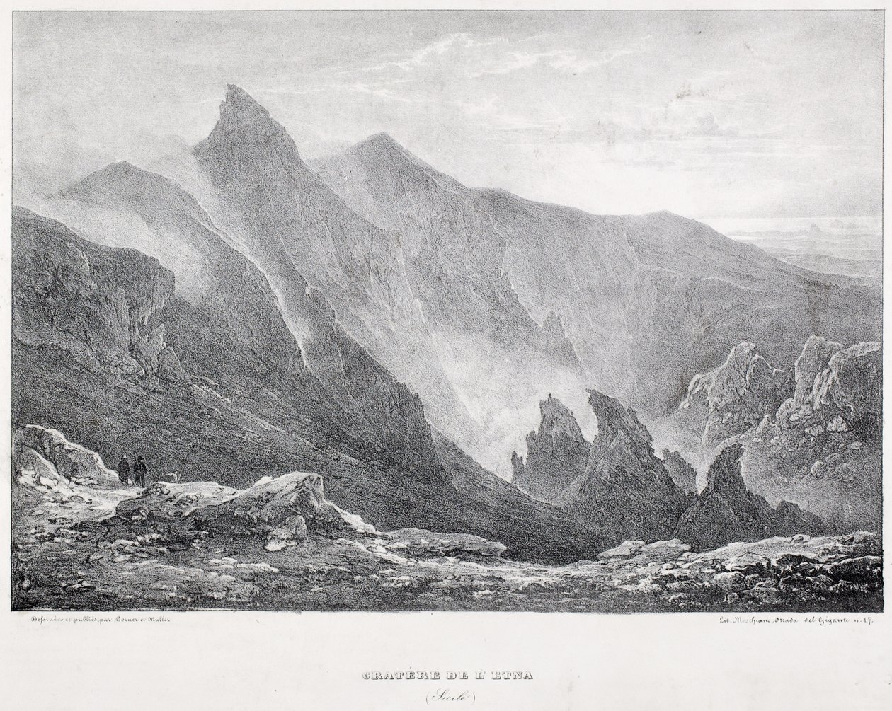 Krater des Ätna von Italian School
