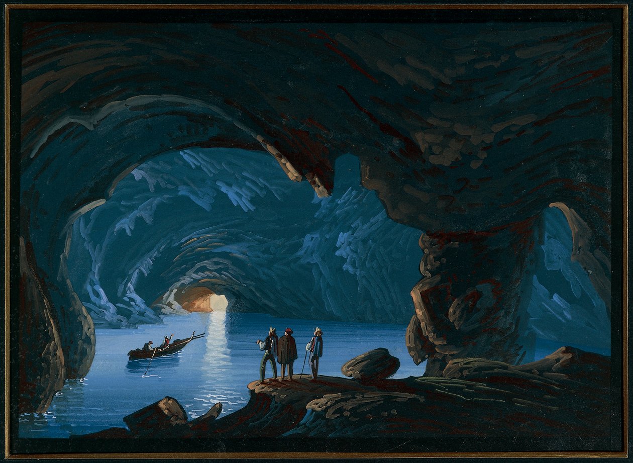 Insel Capri, die Blaue Grotte von Italian School