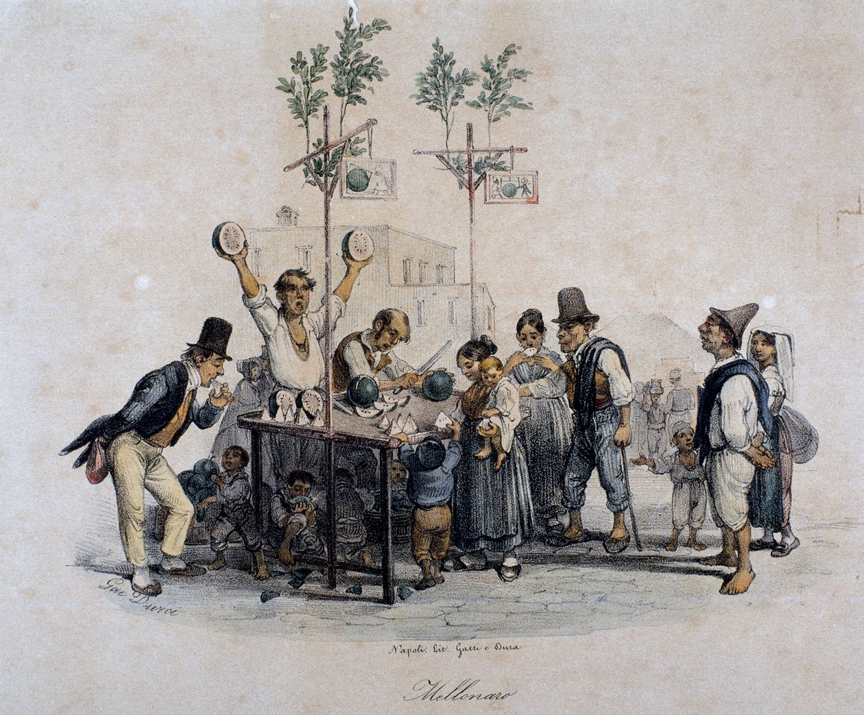Melonenverkäufer, Italien von Italian School