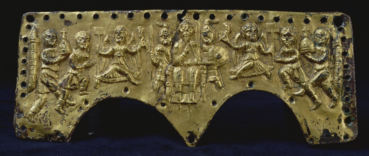 Plakette vom Helm des Agilulf von Italian School
