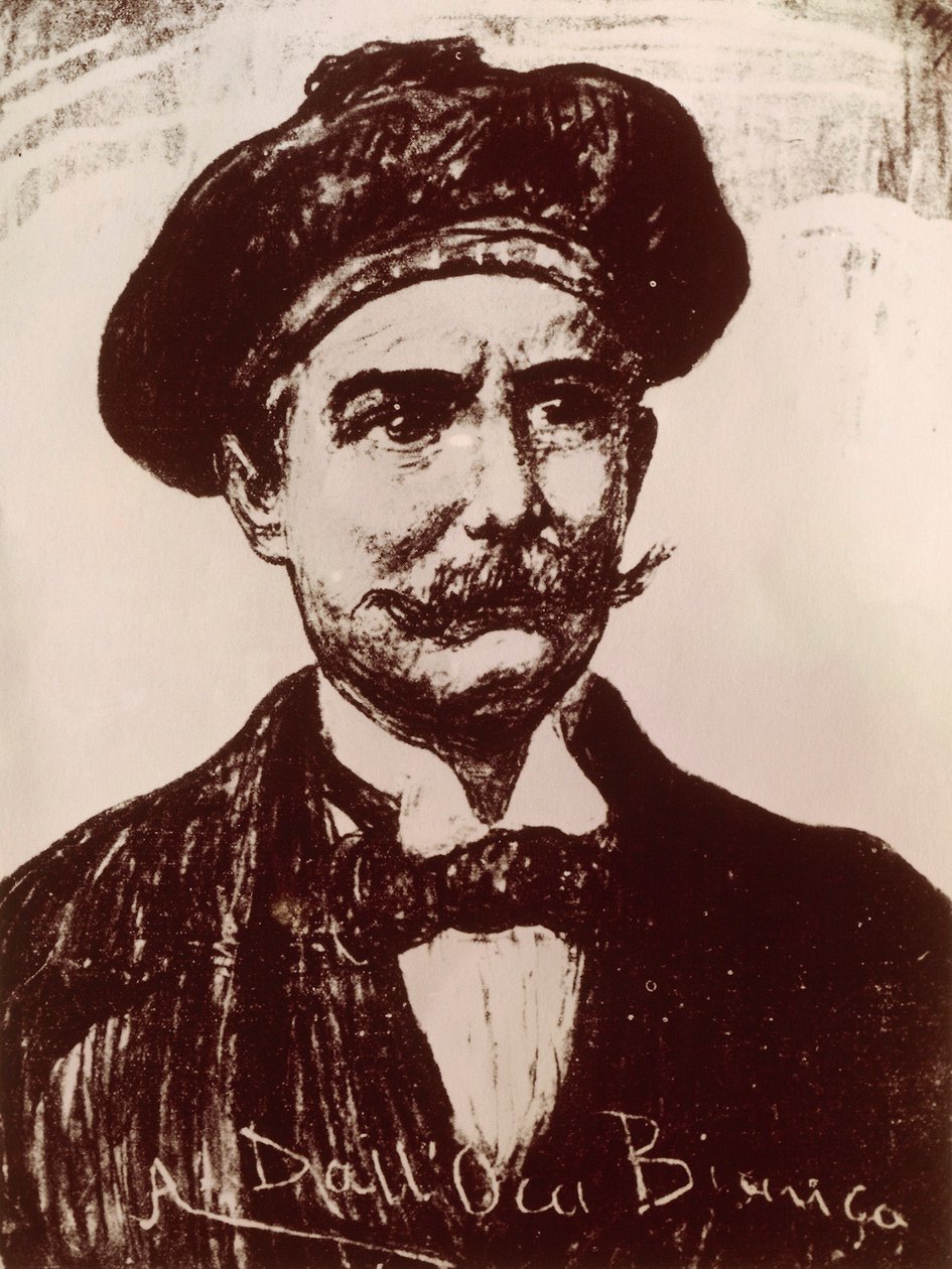 Porträt von Emilio Salgari (Lithographie) von Italian School