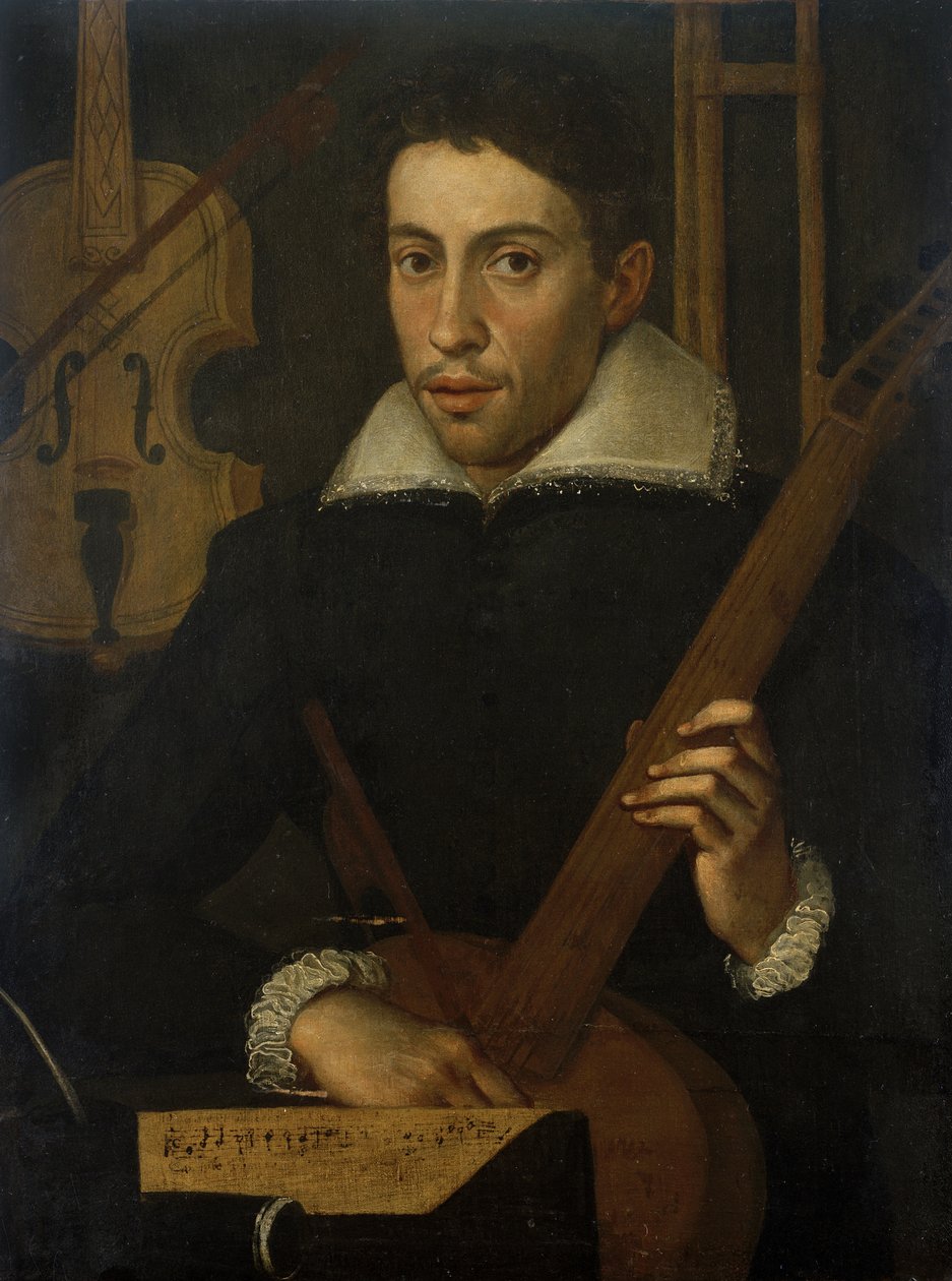 Porträt eines Musikers, ca. 1570-1590 von Italian School