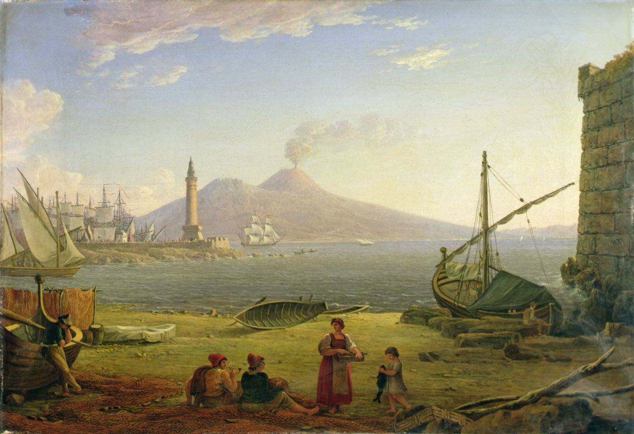 Die Bucht von Neapel von Italian School