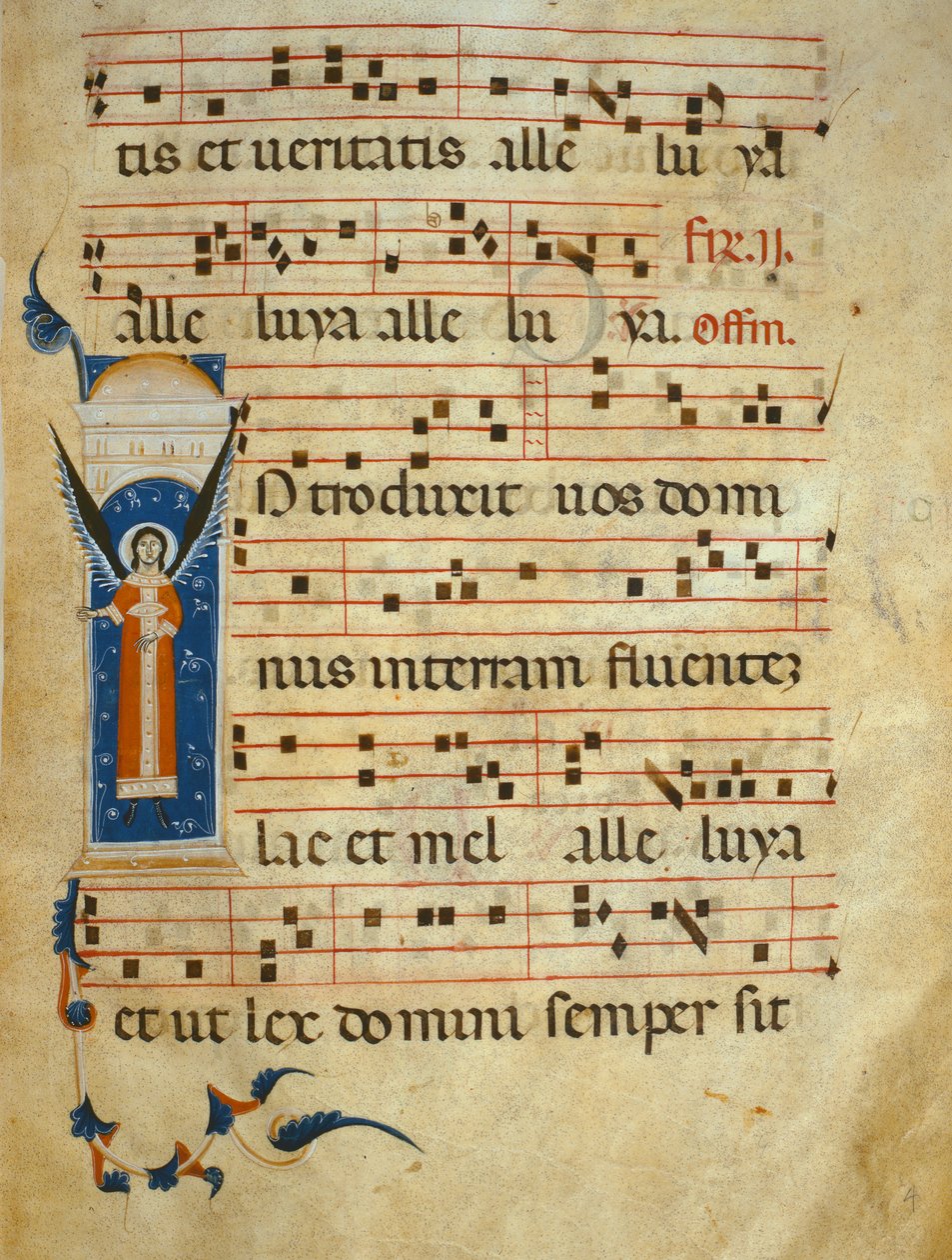 fol 4v. Graduale, ca. 1260 von Italian School