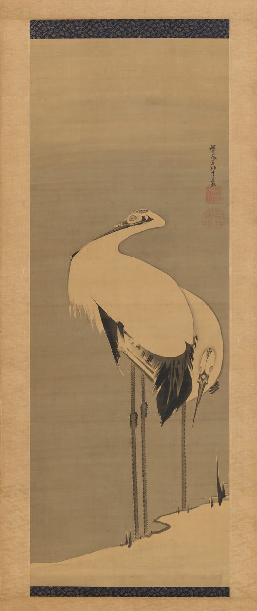 Zwei Kraniche, 1795 von Ito Jakuchu