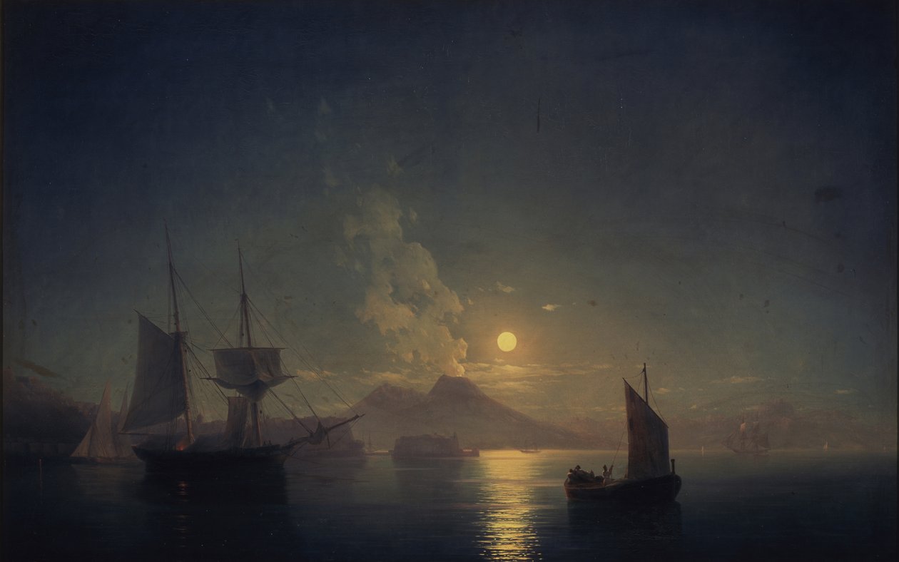 Neapel bei Nacht, 1850 von Ivan Konstantinovich Aivazovsky
