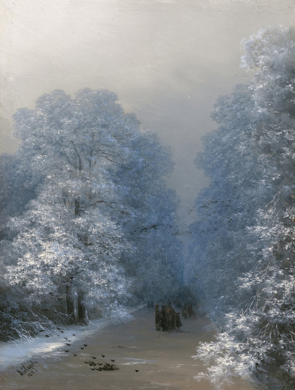 Winterlandschaft, 1876 von Ivan Konstantinovich Aivazovsky