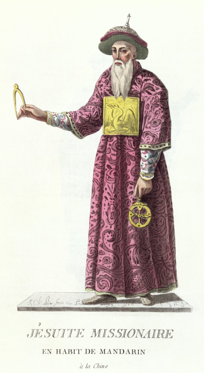 Jesuitenmissionar im Mandarin-Kostüm, aus 
