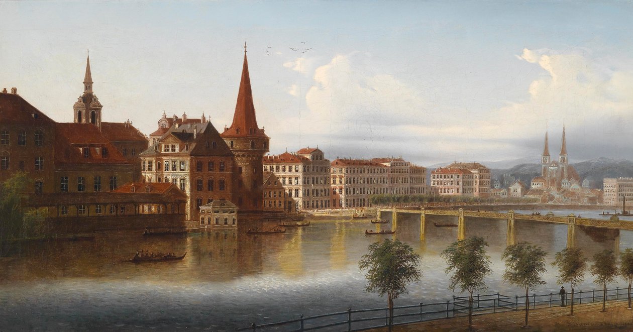 Blick auf Luzern, Schweiz von J. Wilhelm Jankowsky