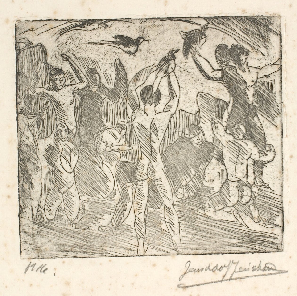 Menschen suchen Omen von J.A. Jerichau