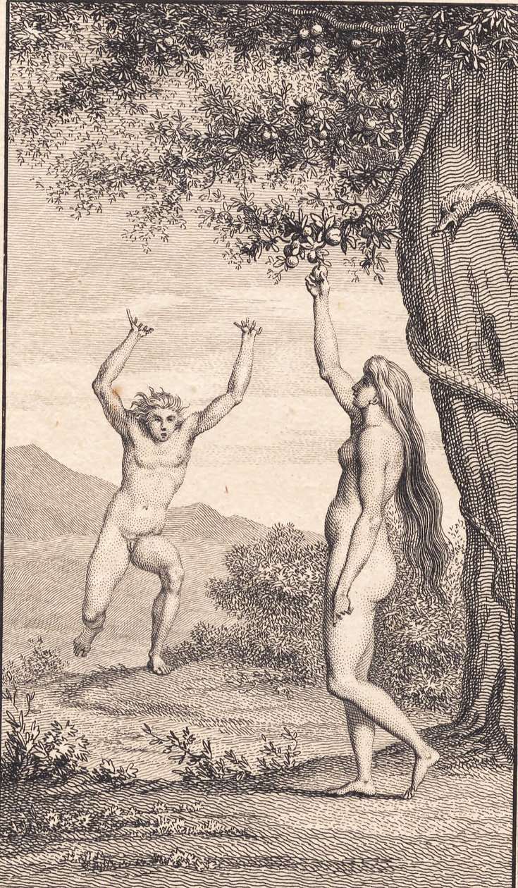 Illustration zu Ewalds "Adam und Eva". III von J.F. Clemens