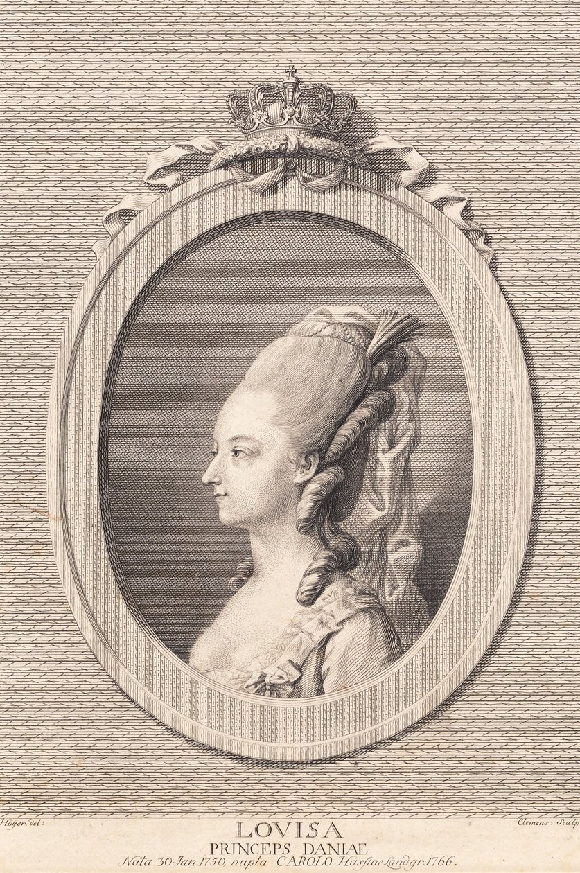 Prinzessin Louise, verheiratet mit Carl von Hessen von J.F. Clemens