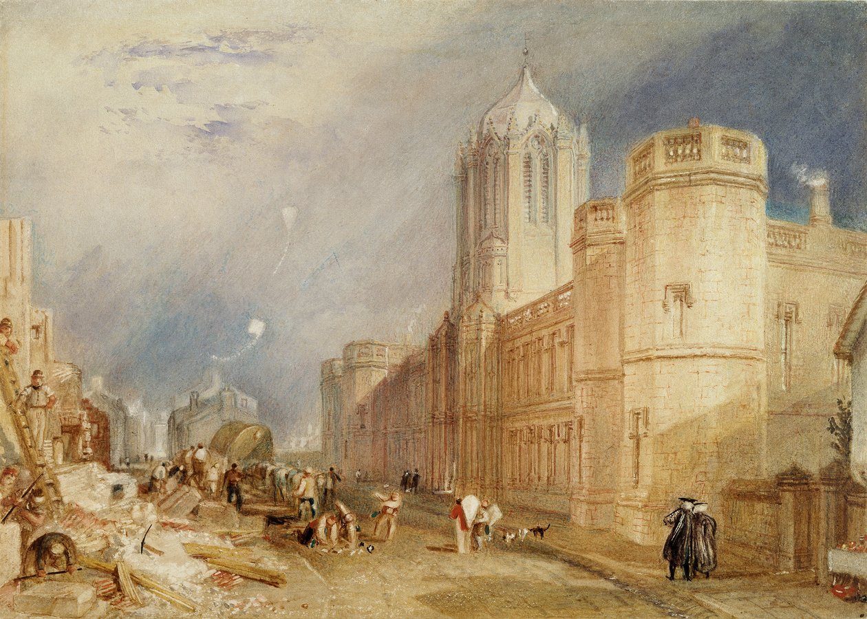 Christ Church College, Oxford, 1832-1833 von Joseph Mallord William Turner
