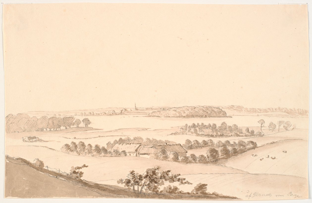 Landschaft mit weiter Aussicht. Glænø von J.P. Møller