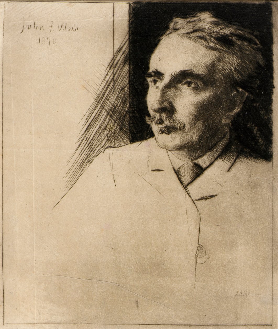 Porträt von John F. Weir von J. Alden Weir