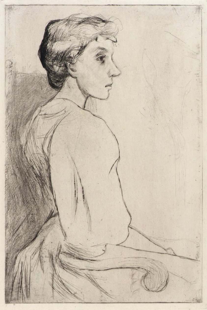 Porträt einer Frau von J. Alden Weir
