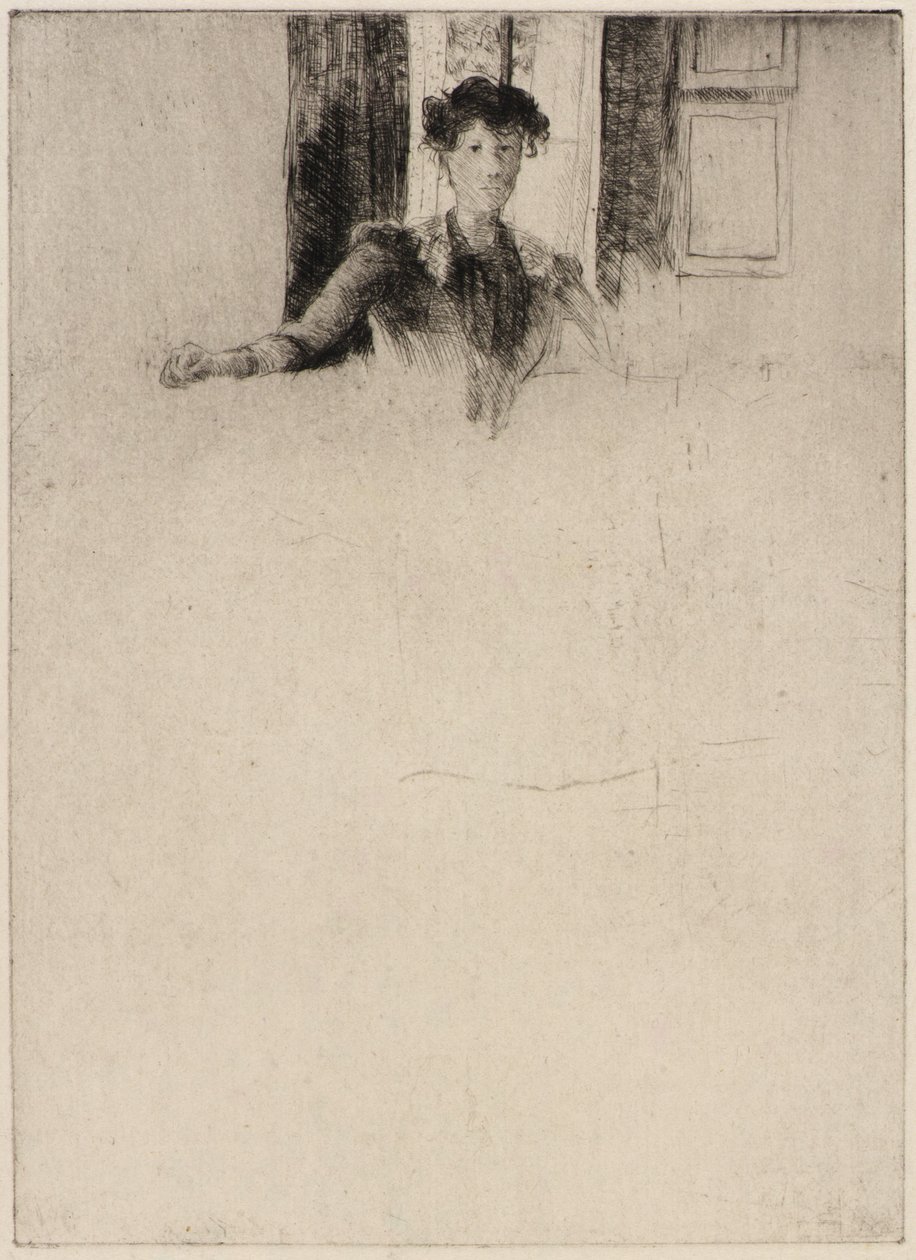 Skizze am Fenster von J. Alden Weir