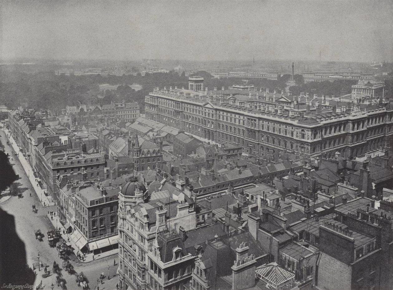 Westminster vom Uhrturm aus von J. Benjamin Stone