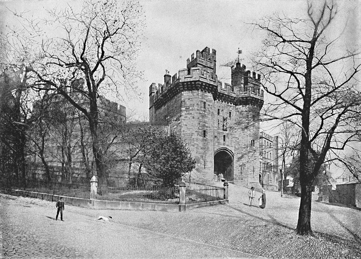 Lancaster Castle: John of Gaunts Turm, ca. 1896 von J. Davis