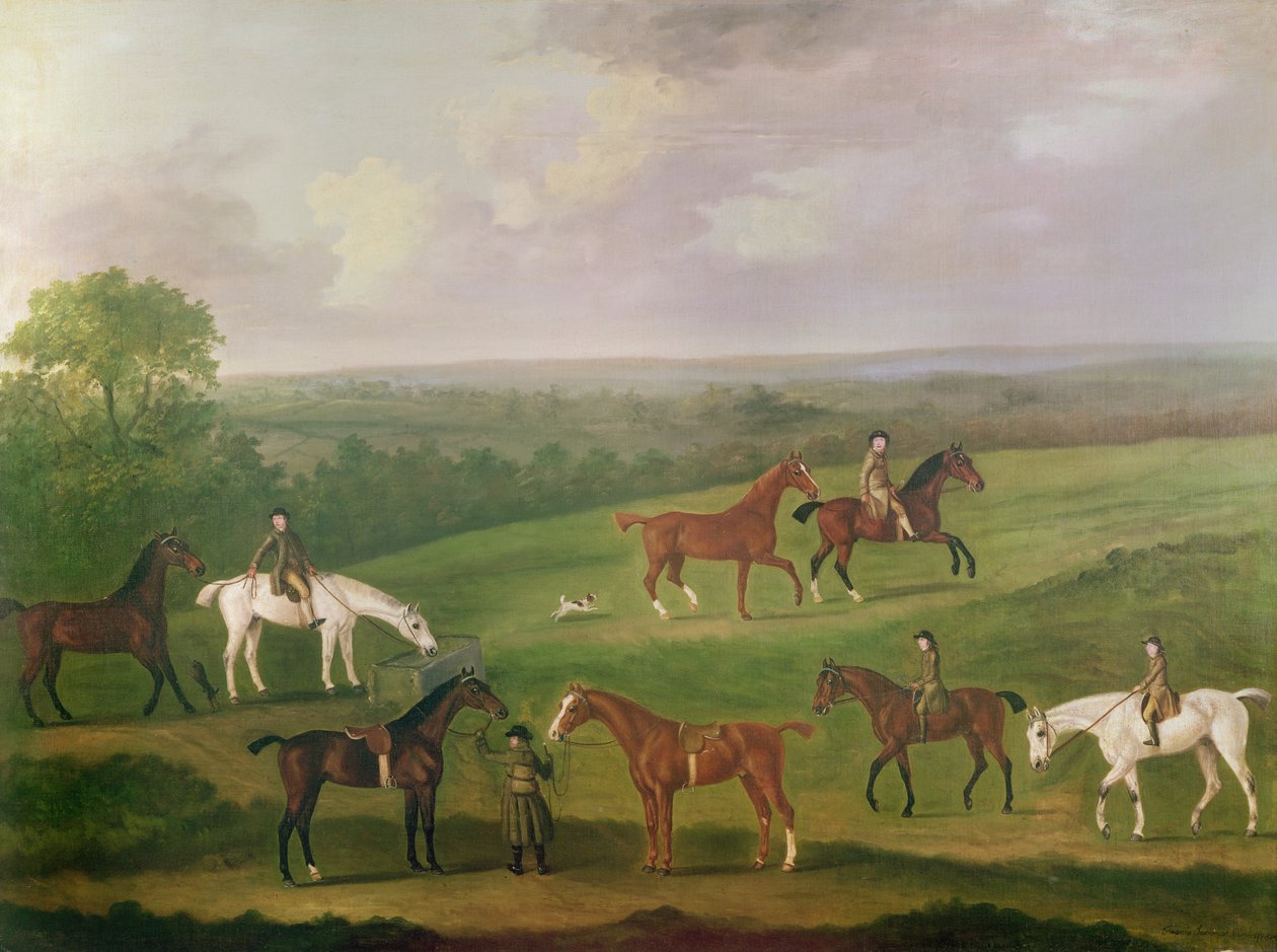 Pferde beim Training von J. Francis Sartorius