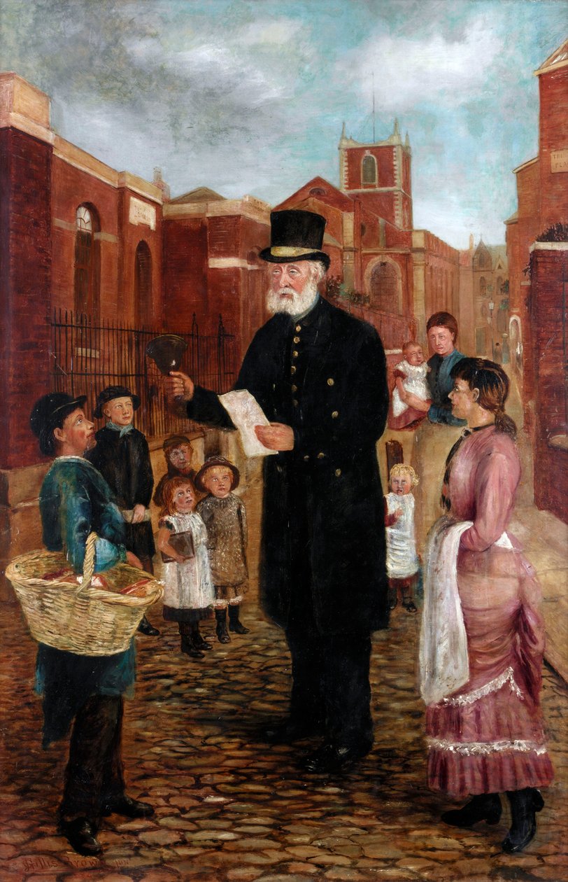 Tommy Sanderson, Stadtschreier, 1884 von J. Gillis Brown