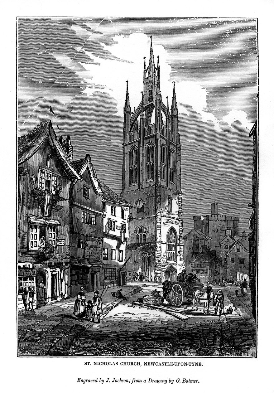 St. Nicholas Kirche, Newcastle-Upon-Tyne, 1843 von J. Jackson