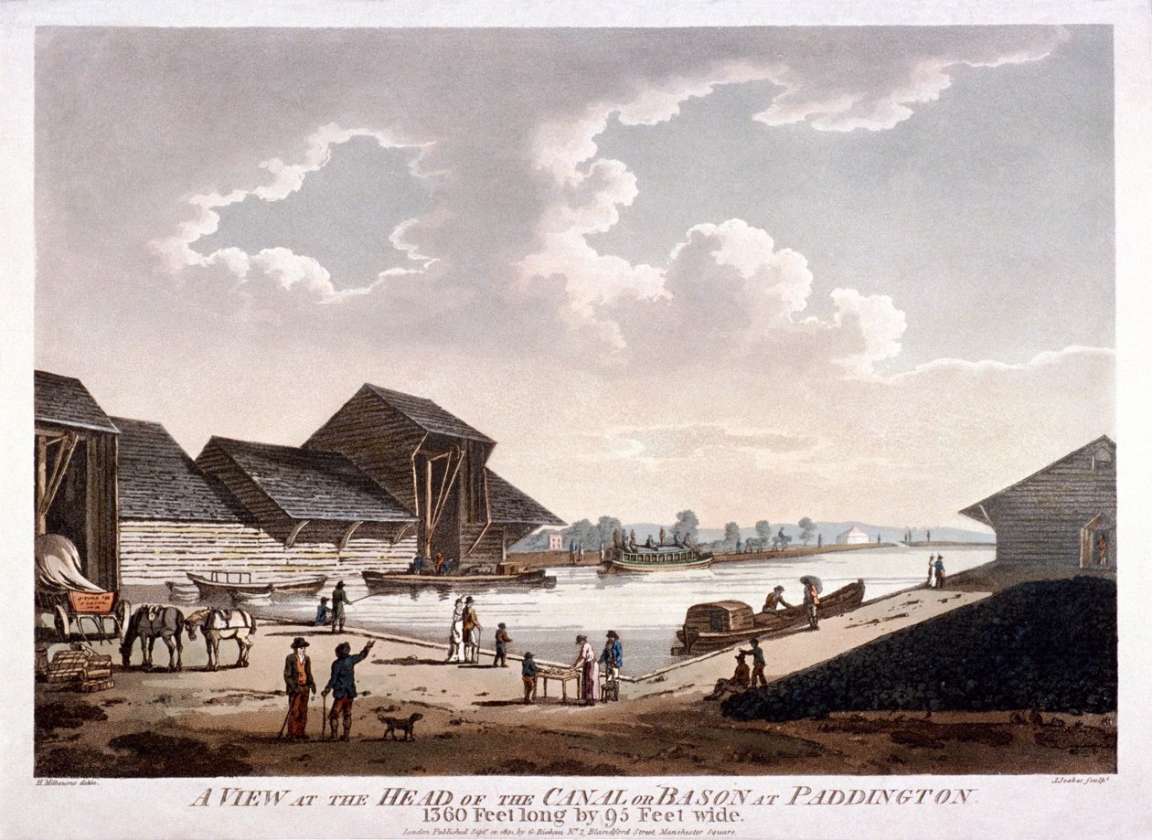 Bayswater, Paddington, London, 1801 von J Jeakes