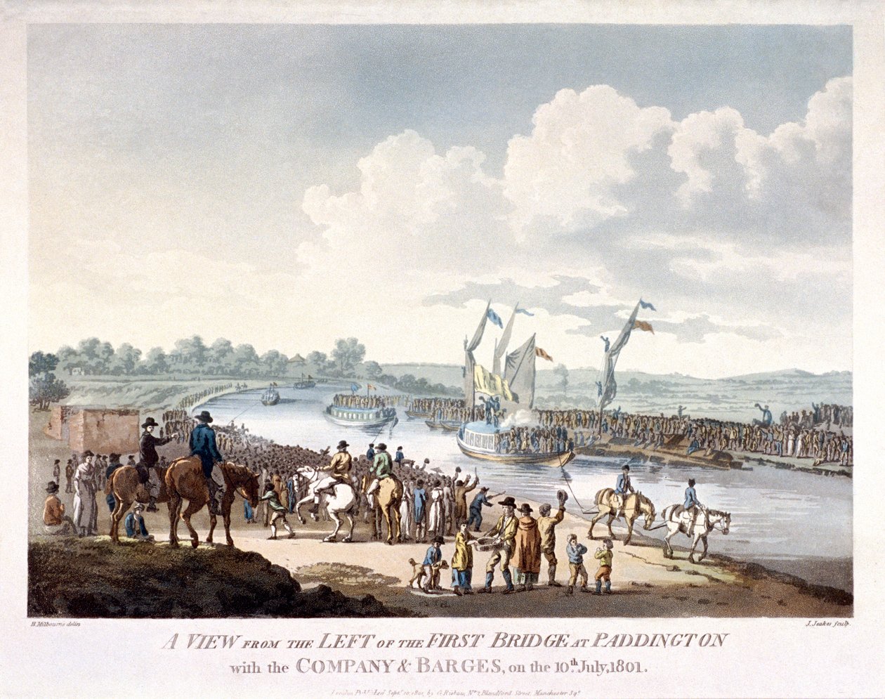Bayswater, Paddington, London, 1801 von J Jeakes