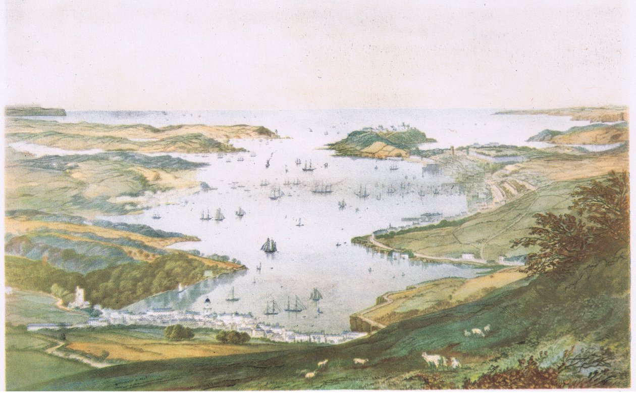 Hafen von Falmouth von J. Lynn