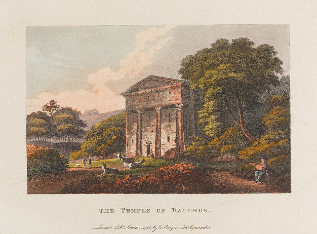 Tempel des Bacchus von J. Merigot