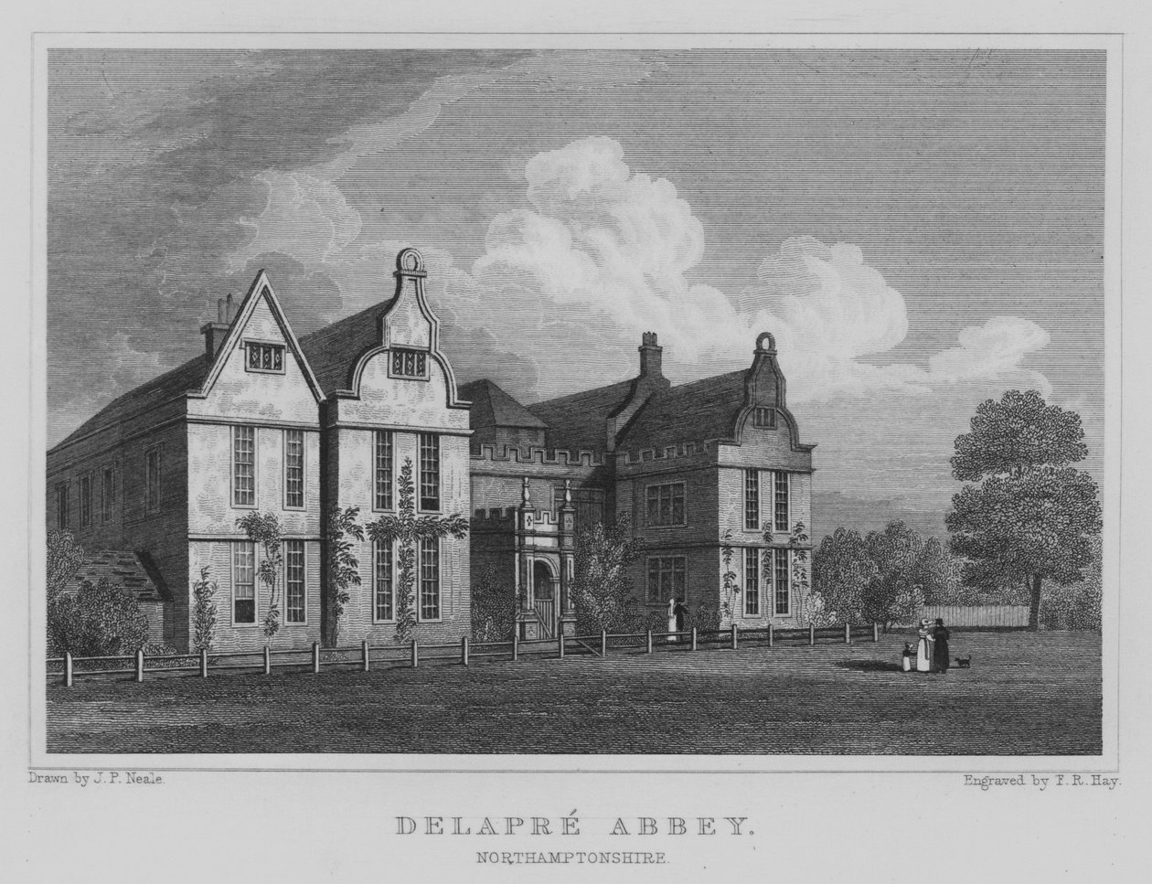 Delapre Abbey, Northamptonshire von John Preston Neale