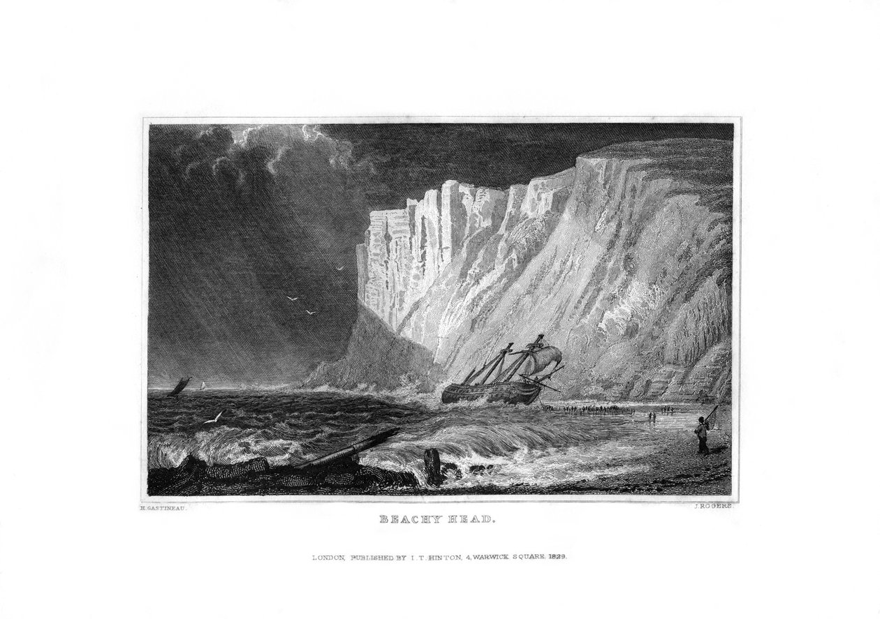 Beachy Head, East Sussex, 1829 von J. Rogers