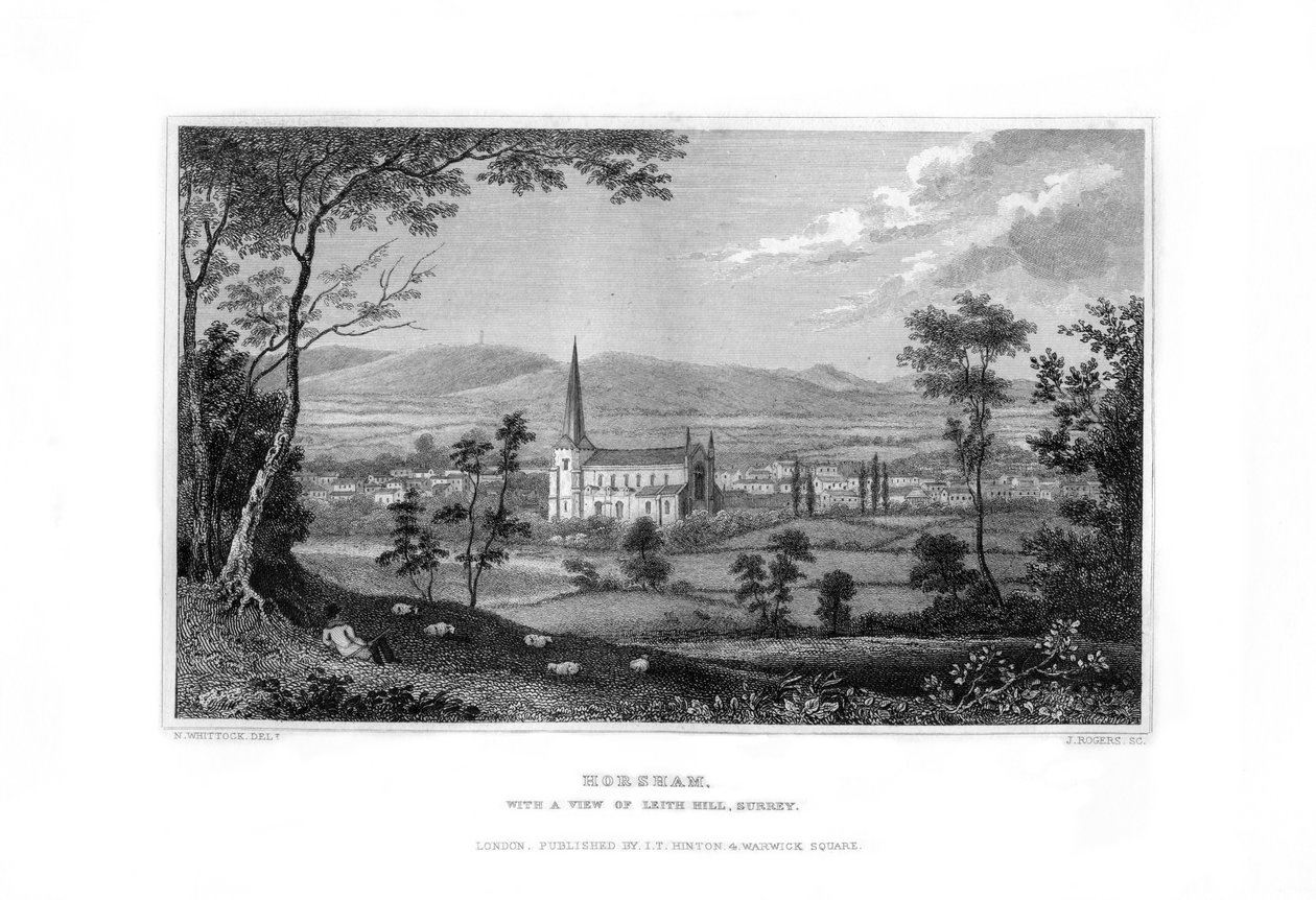 Horsham, West Sussex, England, 1829 von J. Rogers