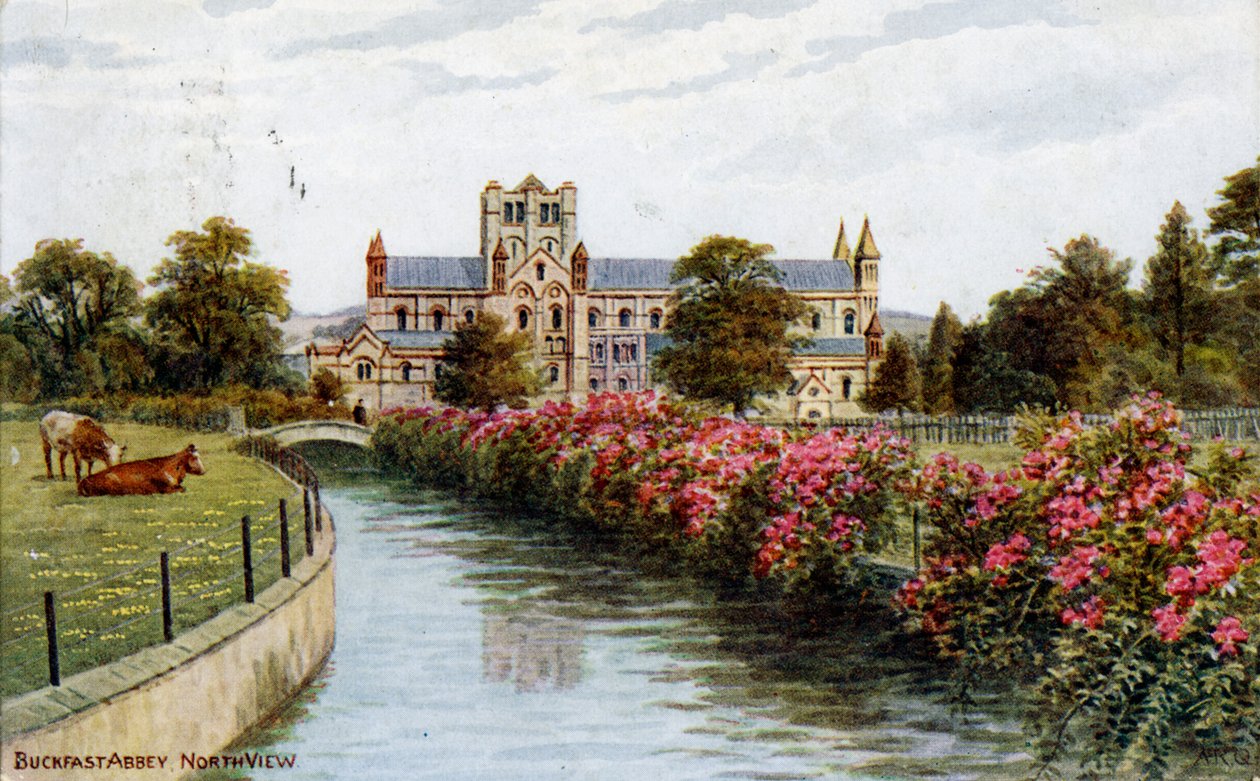 Buckfast Abbey, Nordansicht, Devon von J Salmon