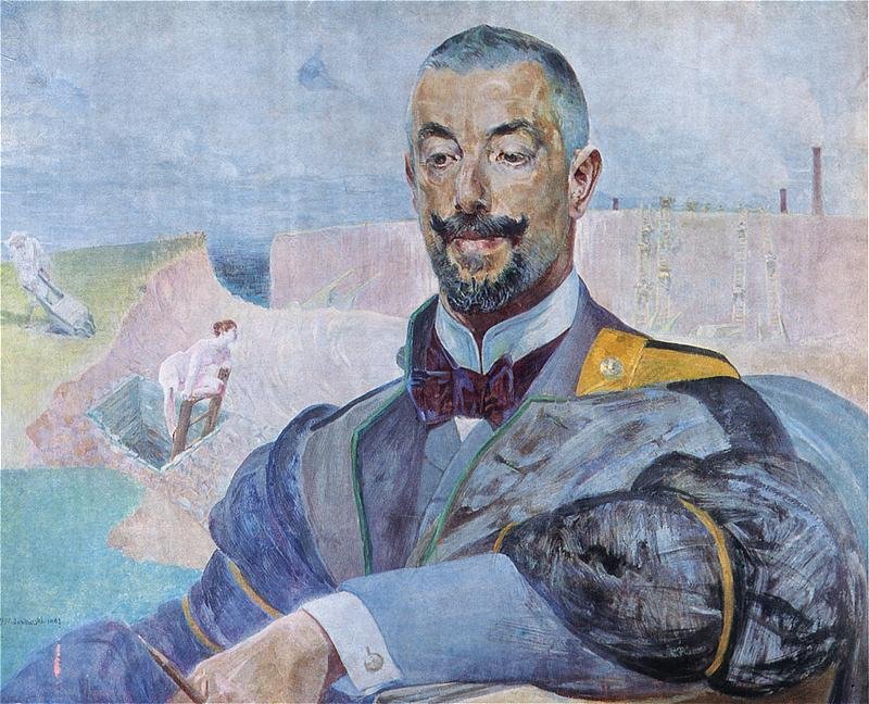 Porträt von Erazm Baracz von Jacek Malczewski