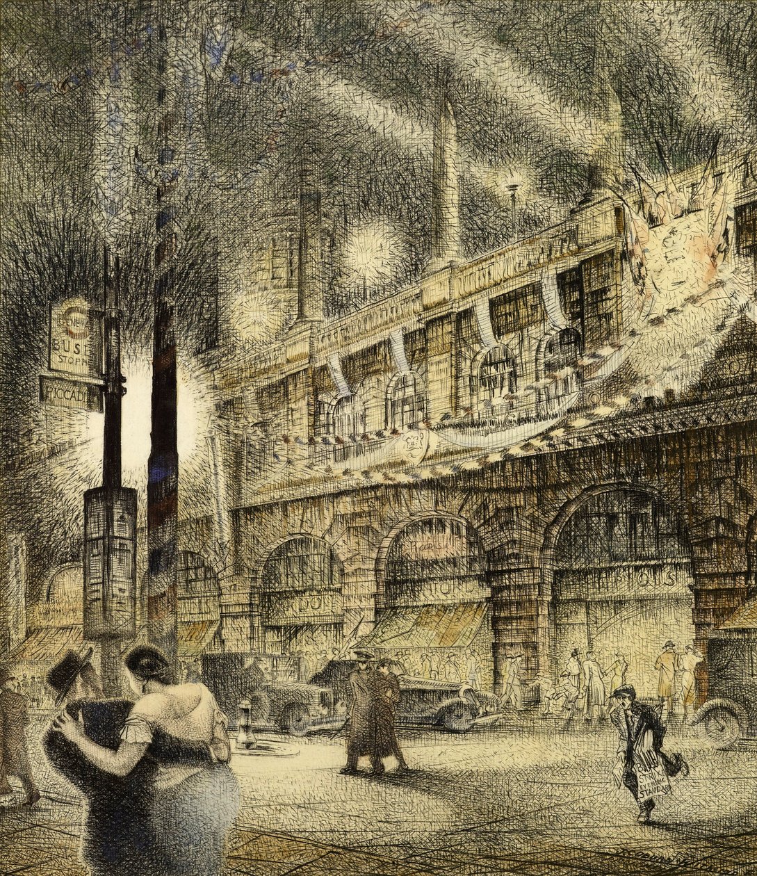 Krönungsabend, London 1937 von Jack Coburn Witherop
