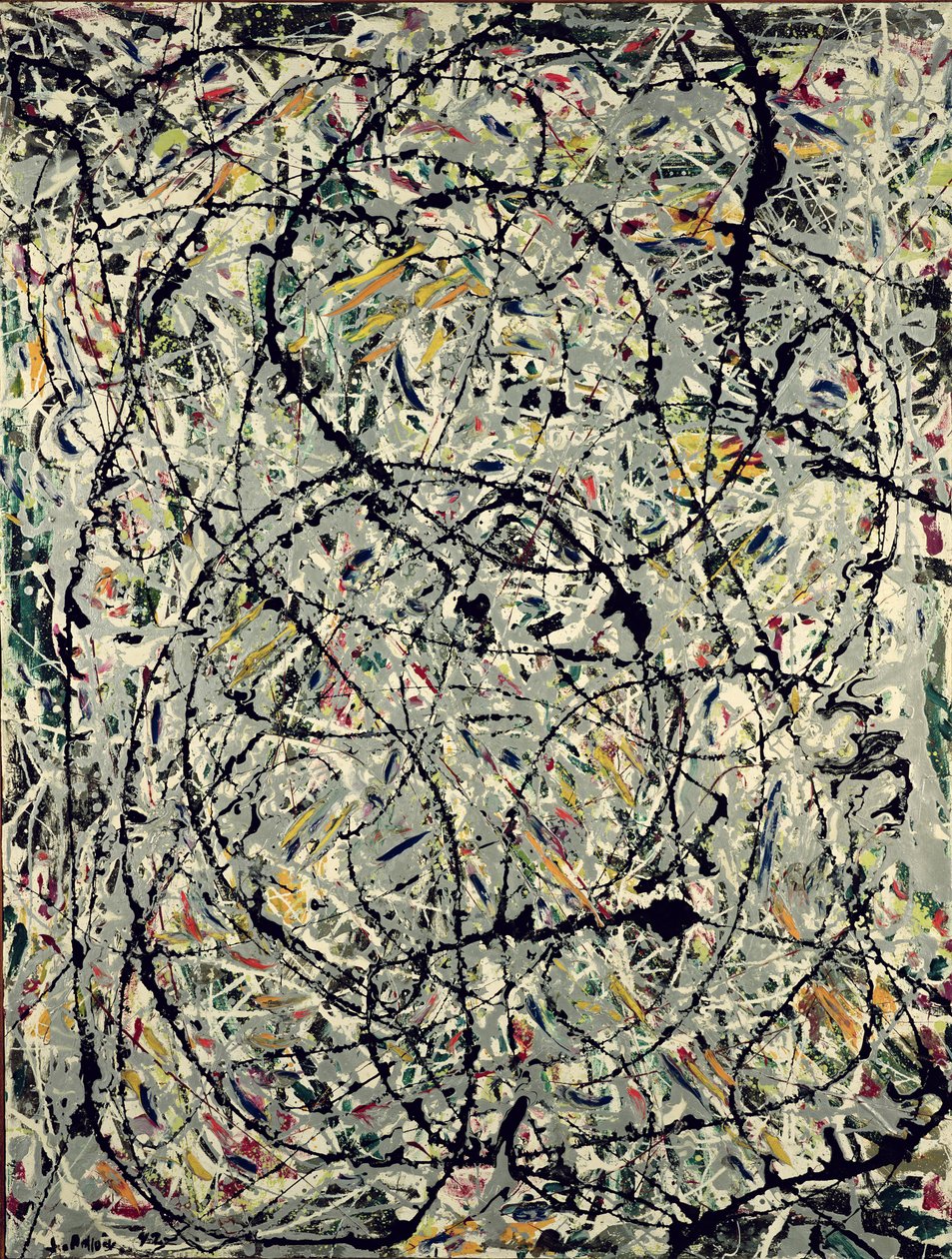 Wellenförmige Pfade von Jackson Pollock