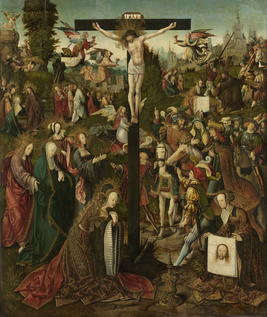 Die Kreuzigung, ca. 1507-1510 von Jacob Cornelisz van Oostsanen