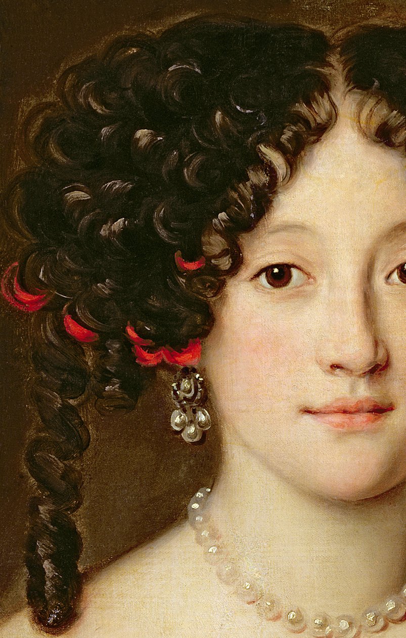 Porträt einer Frau (Detail) von Jacob Ferdinand Voet
