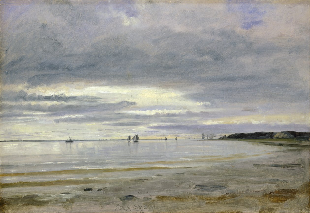 Der Strand von Blankenese, 8. Oktober 1842 von Jacob Gensler