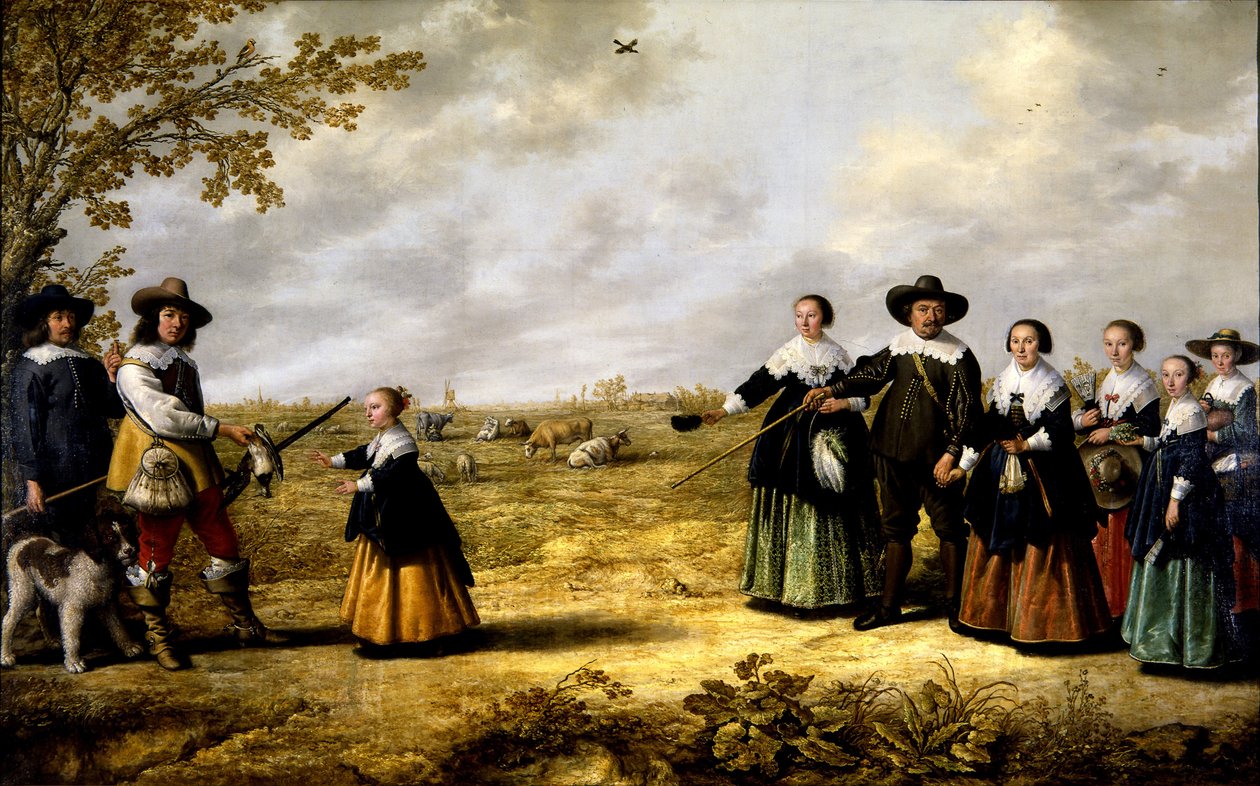 Porträt einer Familie in einer Landschaft von Jacob Gerritsz Cuyp