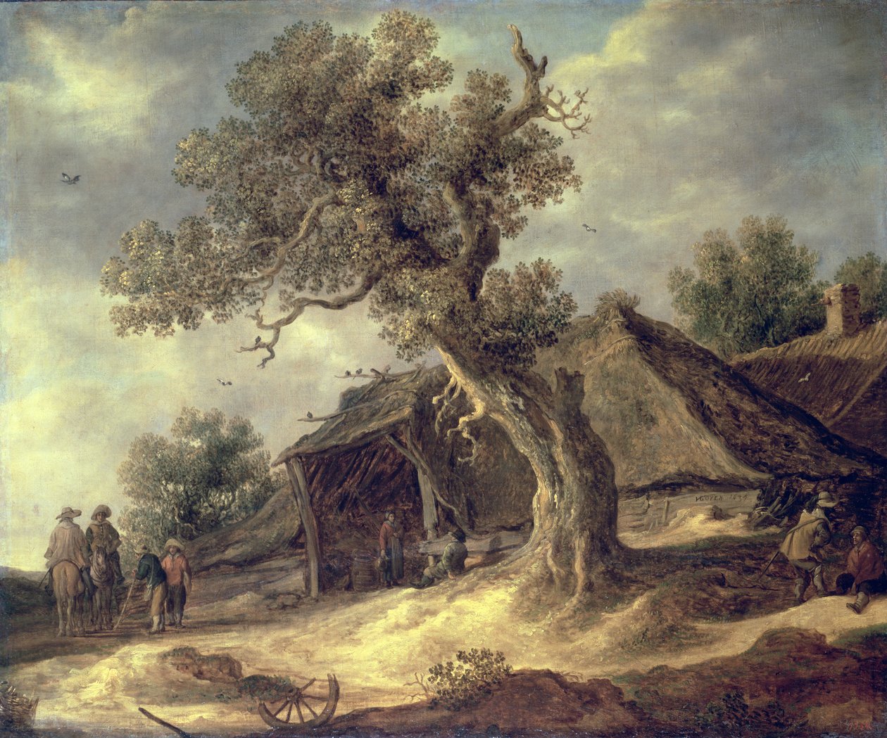 Landschaft mit einer Eiche, 1634 von Jacob van Ruisdael