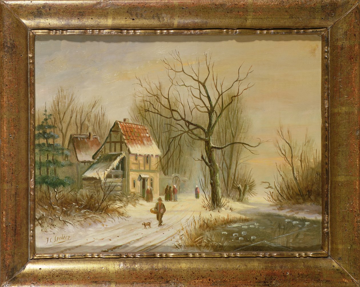 Winterszene von Jan Jacob Spohler