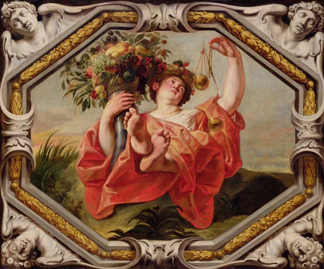 Waage, aus den Tierkreiszeichen von Jacob Jordaens